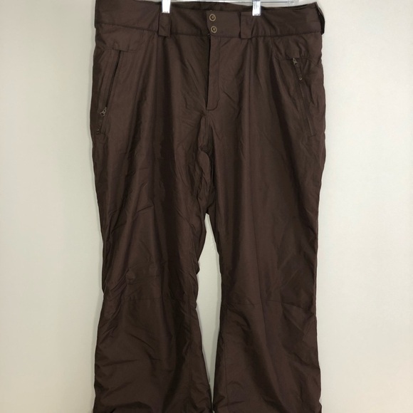 Columbia Titanium Omni Tech Brown Snow Pants XL - Picture 12 of 13